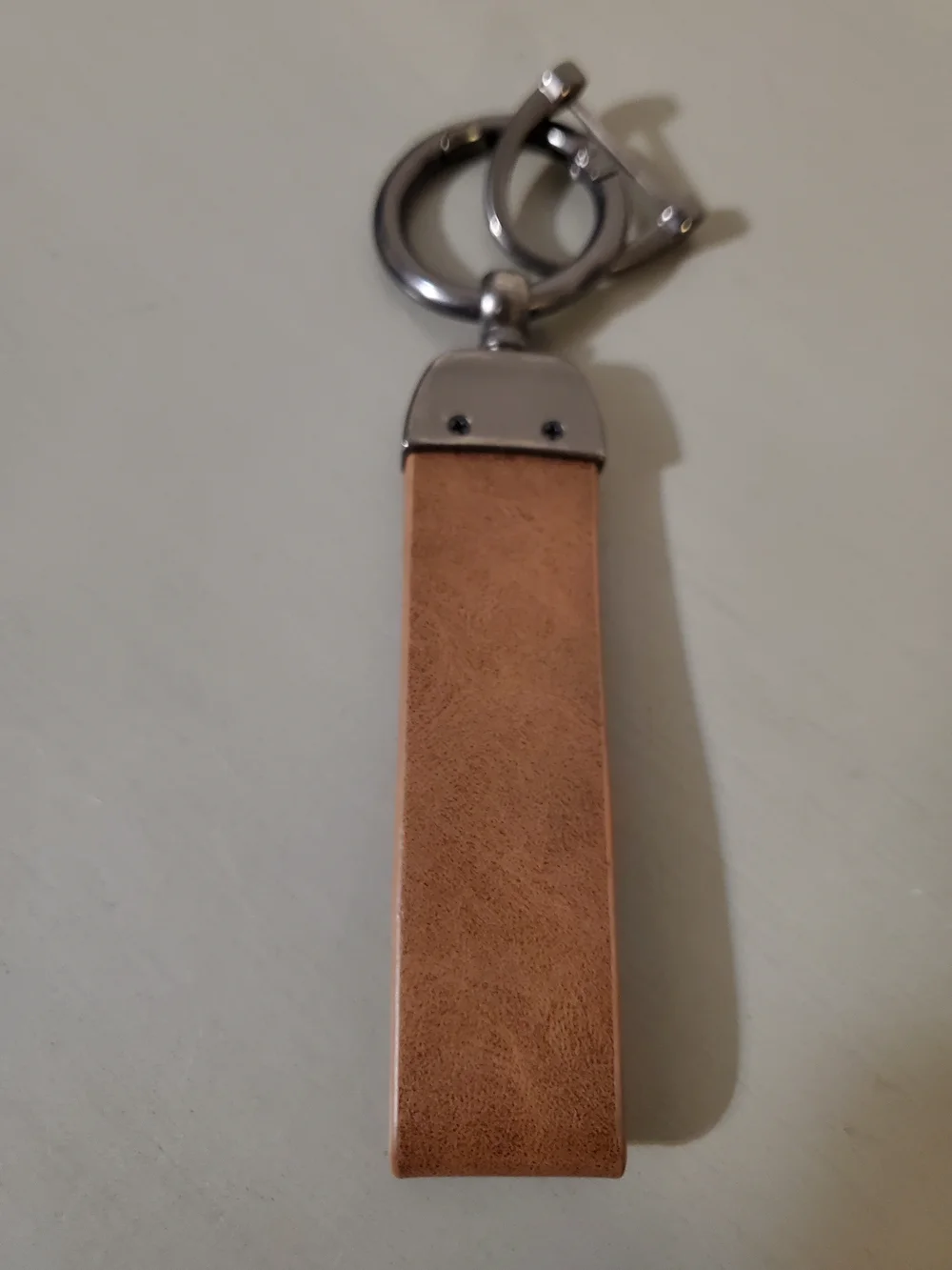 BMW Leather Keychain Accessory